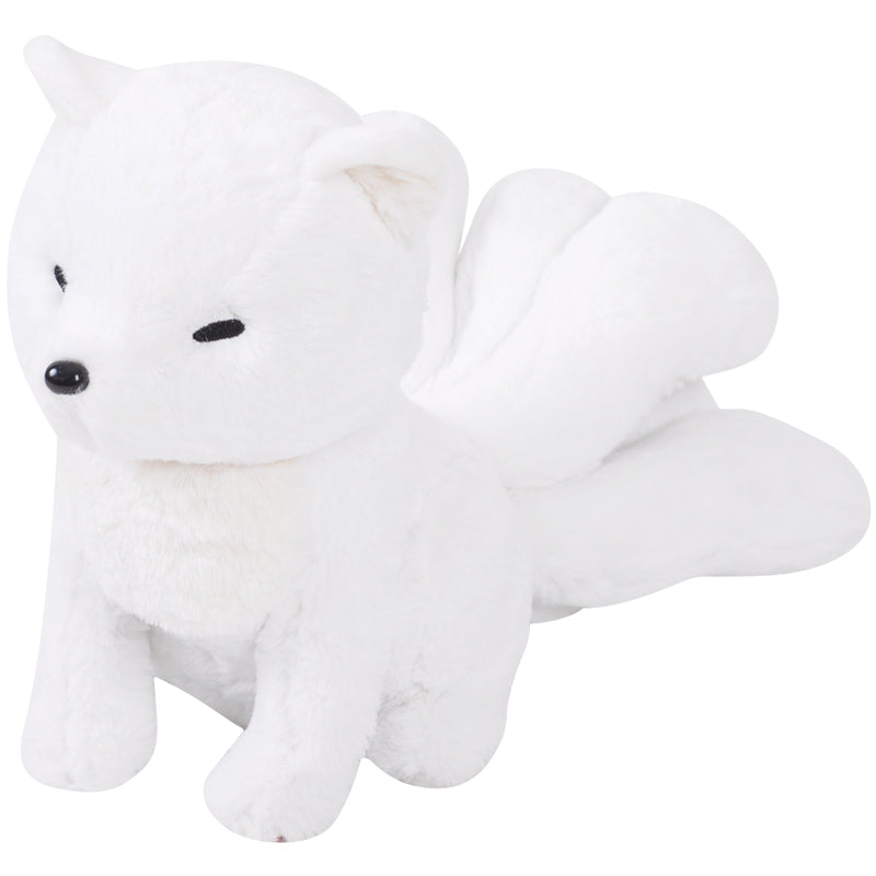 White kitsune plush Nine tailed fox 