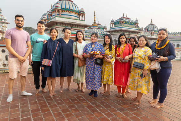 Kokroma team at the Janaki Temple