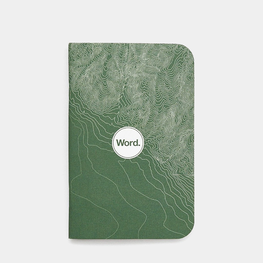 Word. Green Terrain by Word. Notebooks - Shop Cool Material