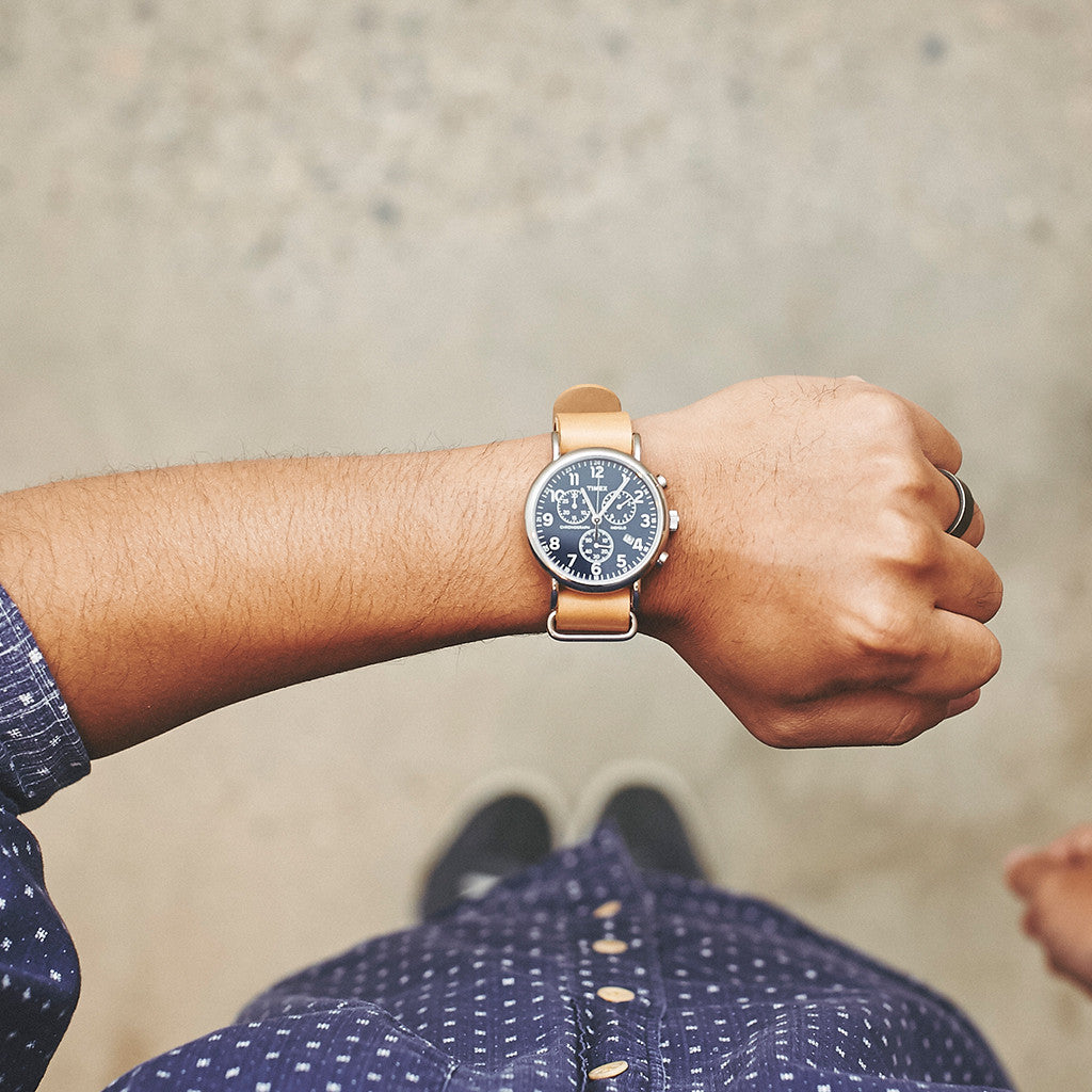 Timex Weekender Oversized Chrono - Cool Material