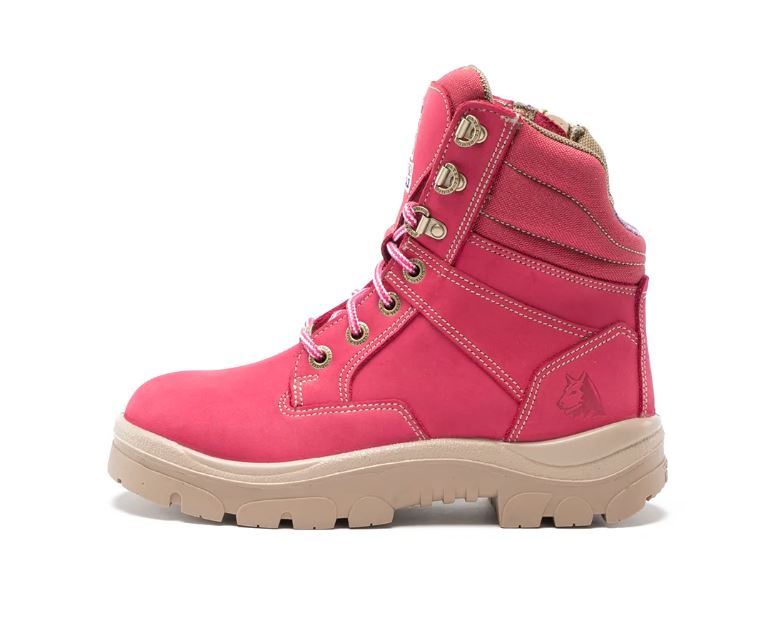 Zip Ladies Pink Boots | STEEL BLUE Southern Cross | Workin' Gear