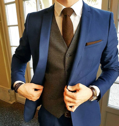MANGO Slim Fit Checked Suit Waistcoat Men Waistcoats|akgalleria.com