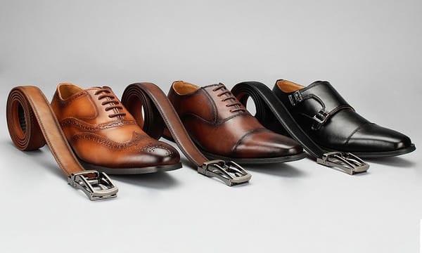 Vincent Cavallo Men's Dress Shoes with Free Matching Belt | Groupon
