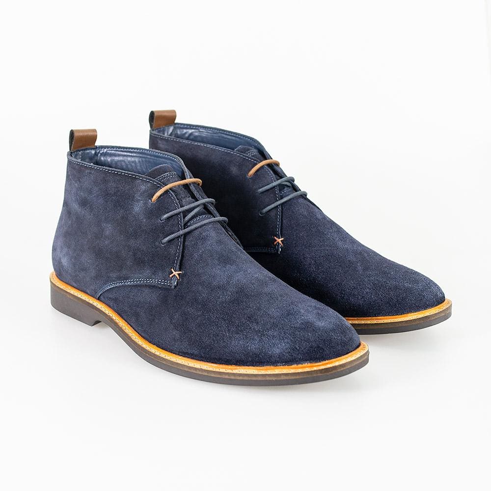 mens navy boots uk