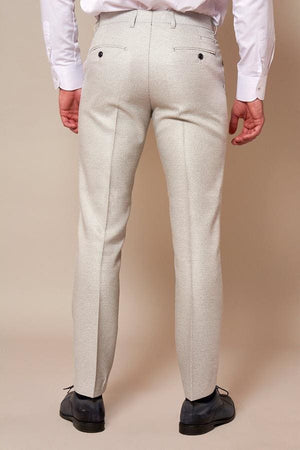 Mens Cream Trousers  MS