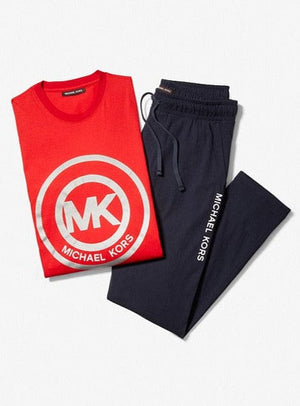 Michael Kors | Michael Kors Midnight Metallic Logo Jersey Loungewear Set -  MENSWEARR