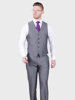 Uberstone Slim Fit Jack Trousers in Silver – Mens Suit Warehouse - Melbourne