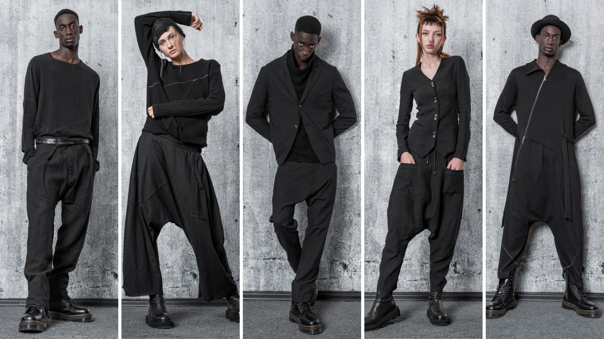 The drop crotch pants at eigensinnig wien and their versatile silhouettes