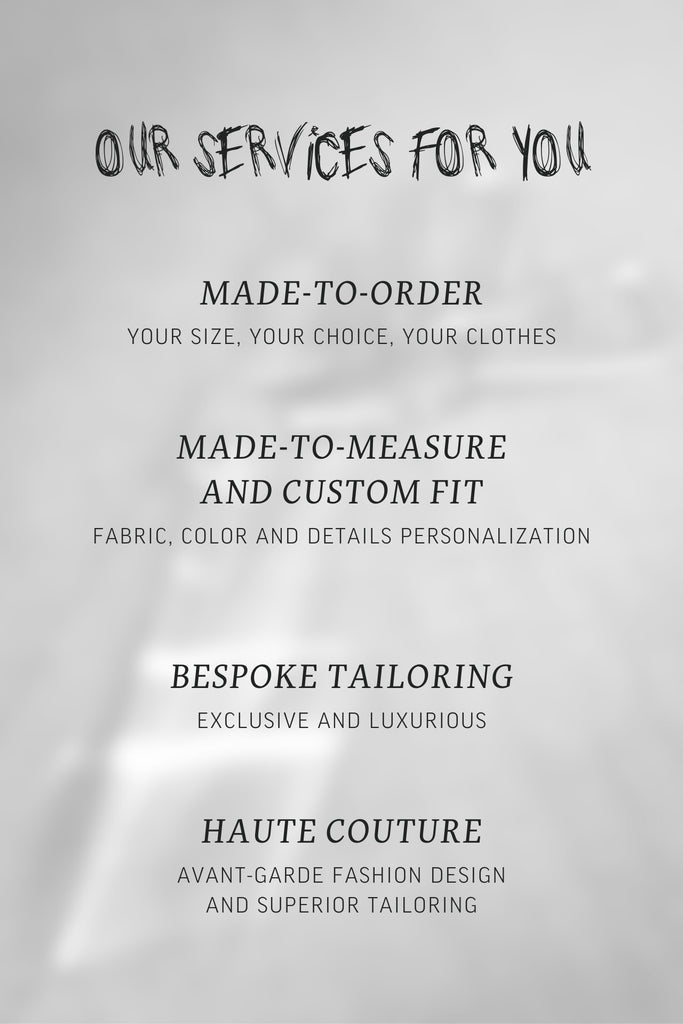 Listing of the exclusive custom tailoring services offered by eigensinnig wien