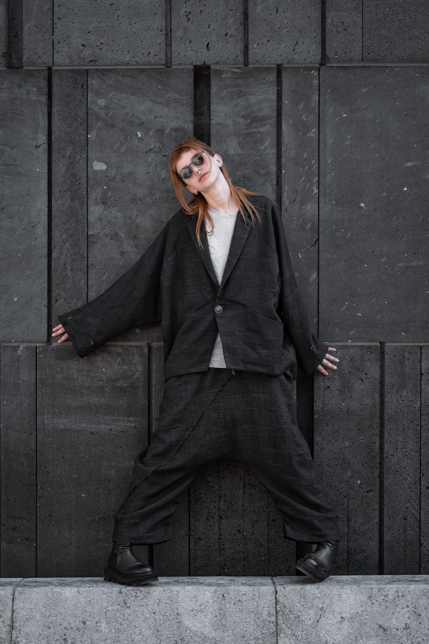 Oversize suit for women in obstinate vienna