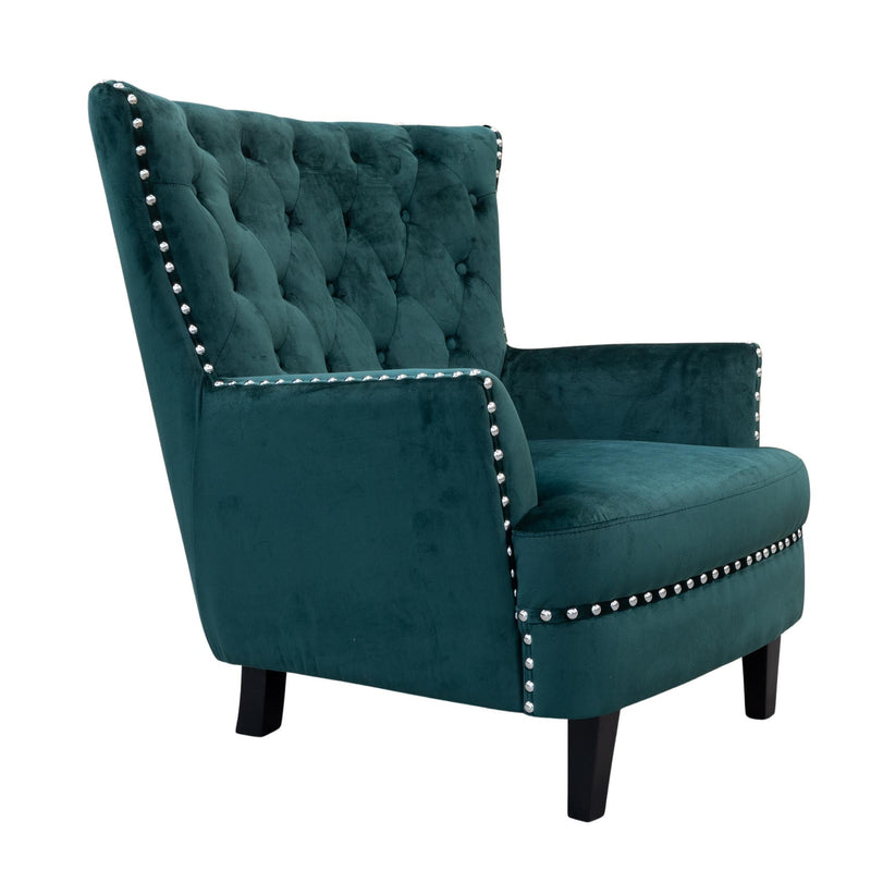 forest green occasional chair