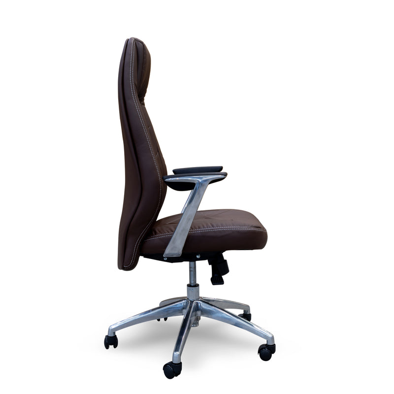 Lexus High Back Office Chair - Chocolate - Warehouse Furniture Clearance