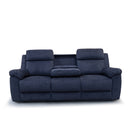 Sydney Three Seater Recliner Lounge - Onyx YD - Warehouse Furniture Clearance