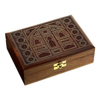 Rosewood Ring Bearer Box with Hand Made Design