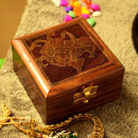 Handmade Indian Wooden Jewelry Box