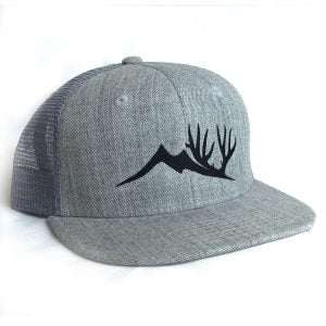 Heathered Gray Flat Brimmed Altitude Outdoors Hat