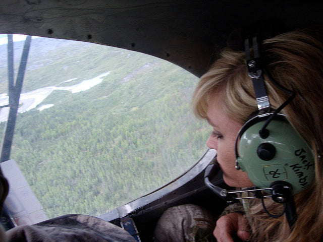 Flying in a super cub to nowhere in the Chugach Mountain Range