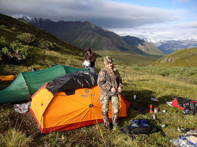 Our first campsite before the storm came in