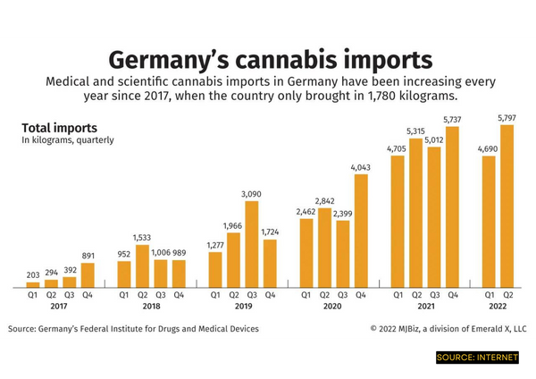 Rise of cannabis users in Germany