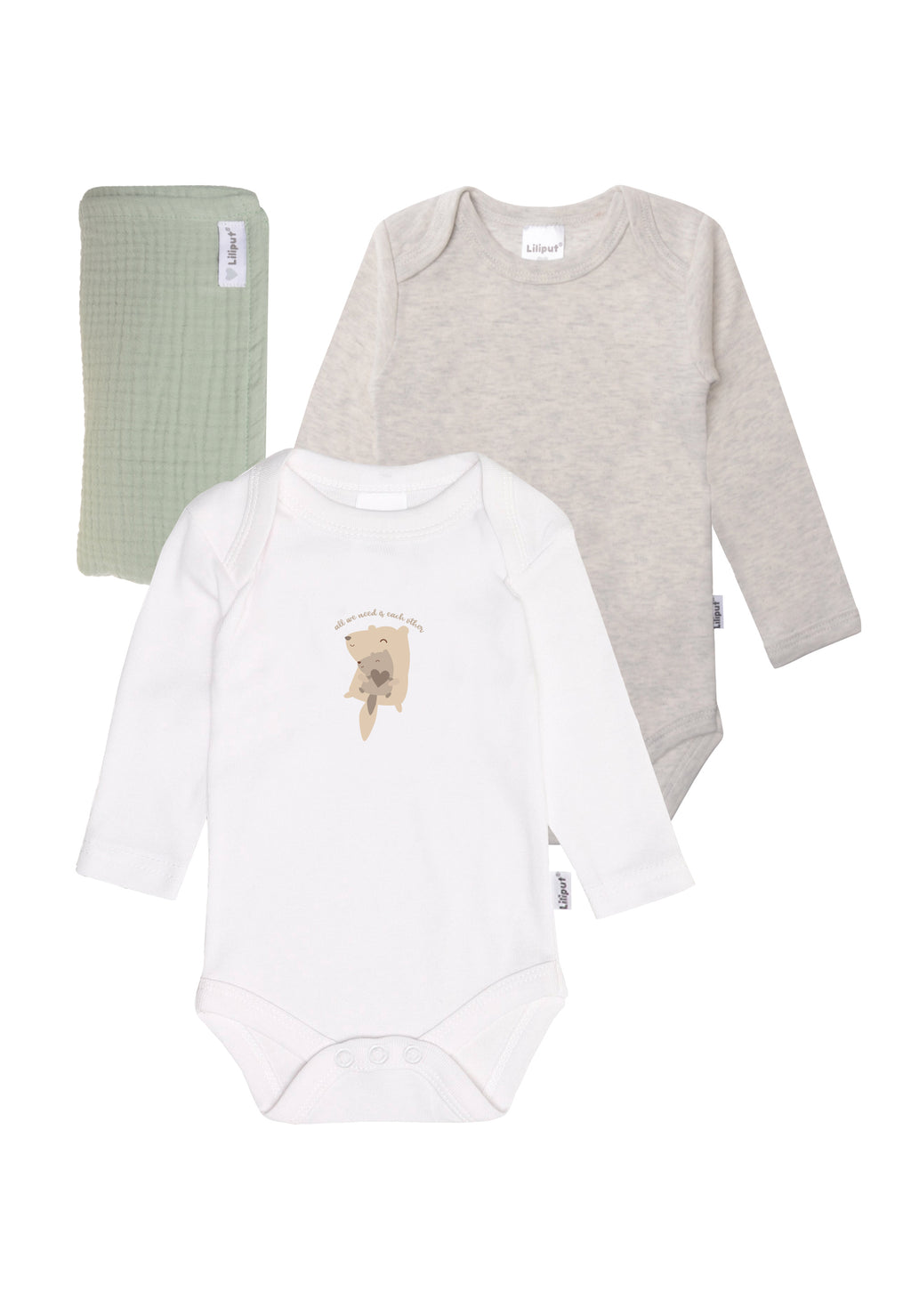 Baby Wickelbody mit niedlichem Regenbogen Print von Liliput – Liliput