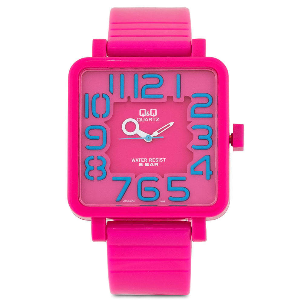 Reloj Q&Q VR06J004Y Rosa con Azul –  | Relojes Casio en  México
