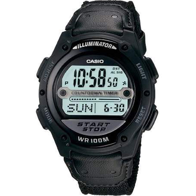 Reloj Casio W756 Lona Negro 9 Temporizadores – www.CompraFacil.mx