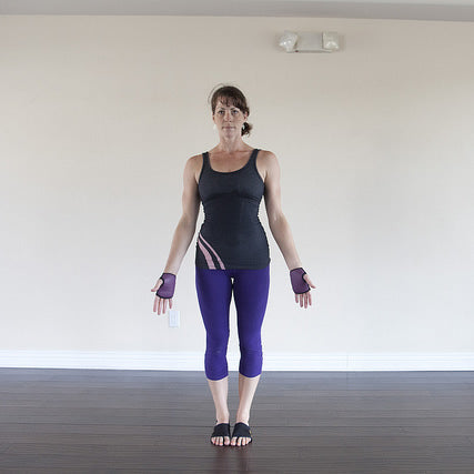 Sporty Girl On White Background Performing Basic Standing Asana Tadasana, Mountain  Yoga Posture, Pose From Surya Namaskar Sequence, Sun Salutation Complex  Stock Photo, Picture and Royalty Free Image. Image 37732212.