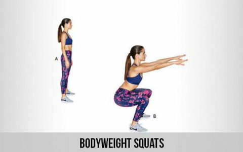 how to do a bodyweight squat