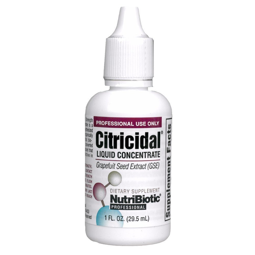 Liquid concentrate. !Citricidal. Citricidal NUTRIBIOTIC. NUTRIBIOTIC Grapefruit Seed.