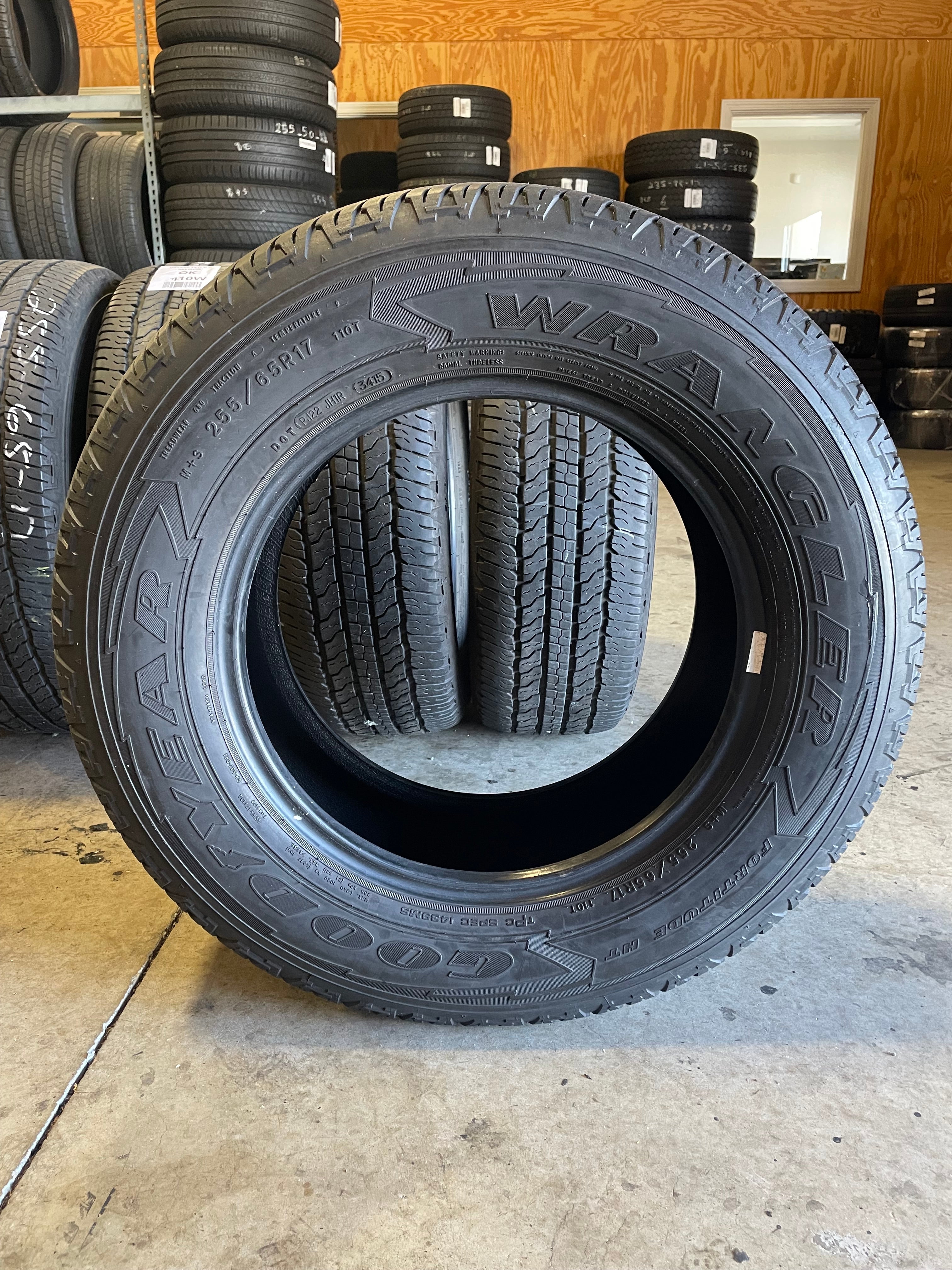 SET OF 4 255/65R17 Goodyear Wrangler Fortitude HT 110T SL - Used Tires |  Wheels – Wheels Below Retail