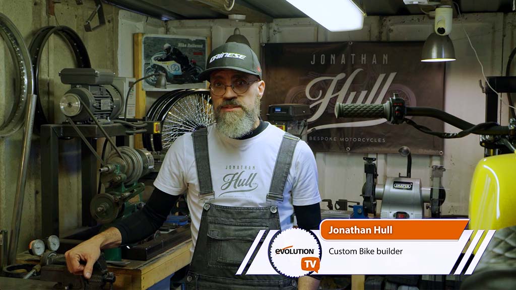 Jonathan Hull in his workshop