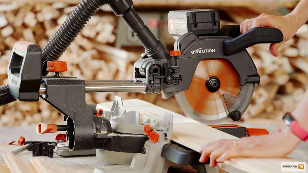 Evolution R185SMS-Li Cordless Mitre Saw