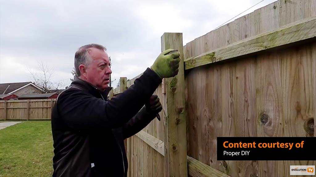 Proper DIY working on a fence