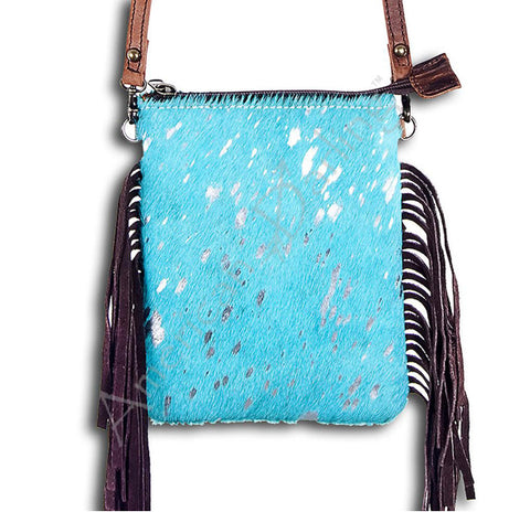 American Darling - Hot Pink Acid Saddle Bag Crossbody with Fringe