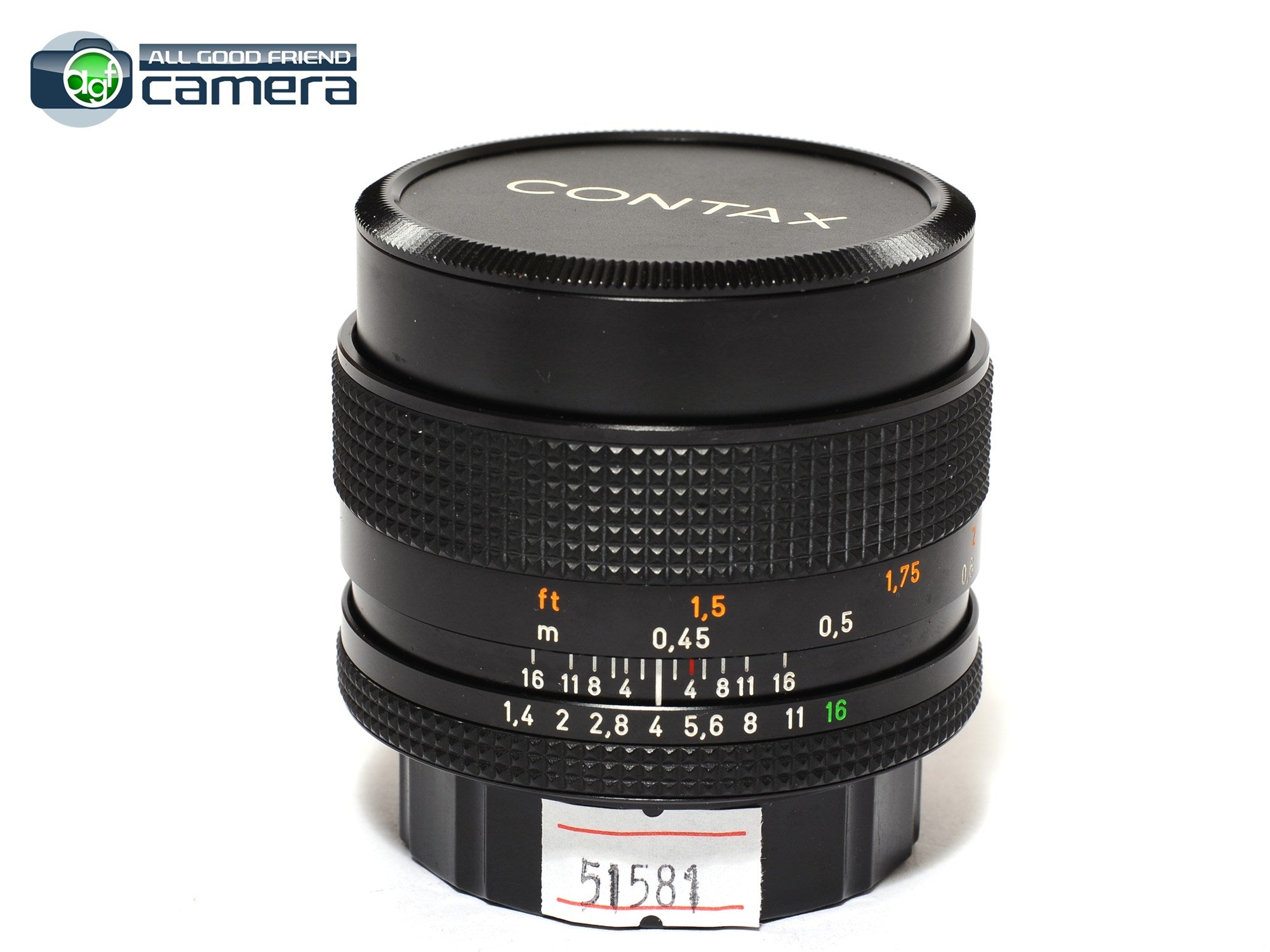 Contax Planar 50mm F/1.4 MMJ T* Lens *EX+* – AGFCamera