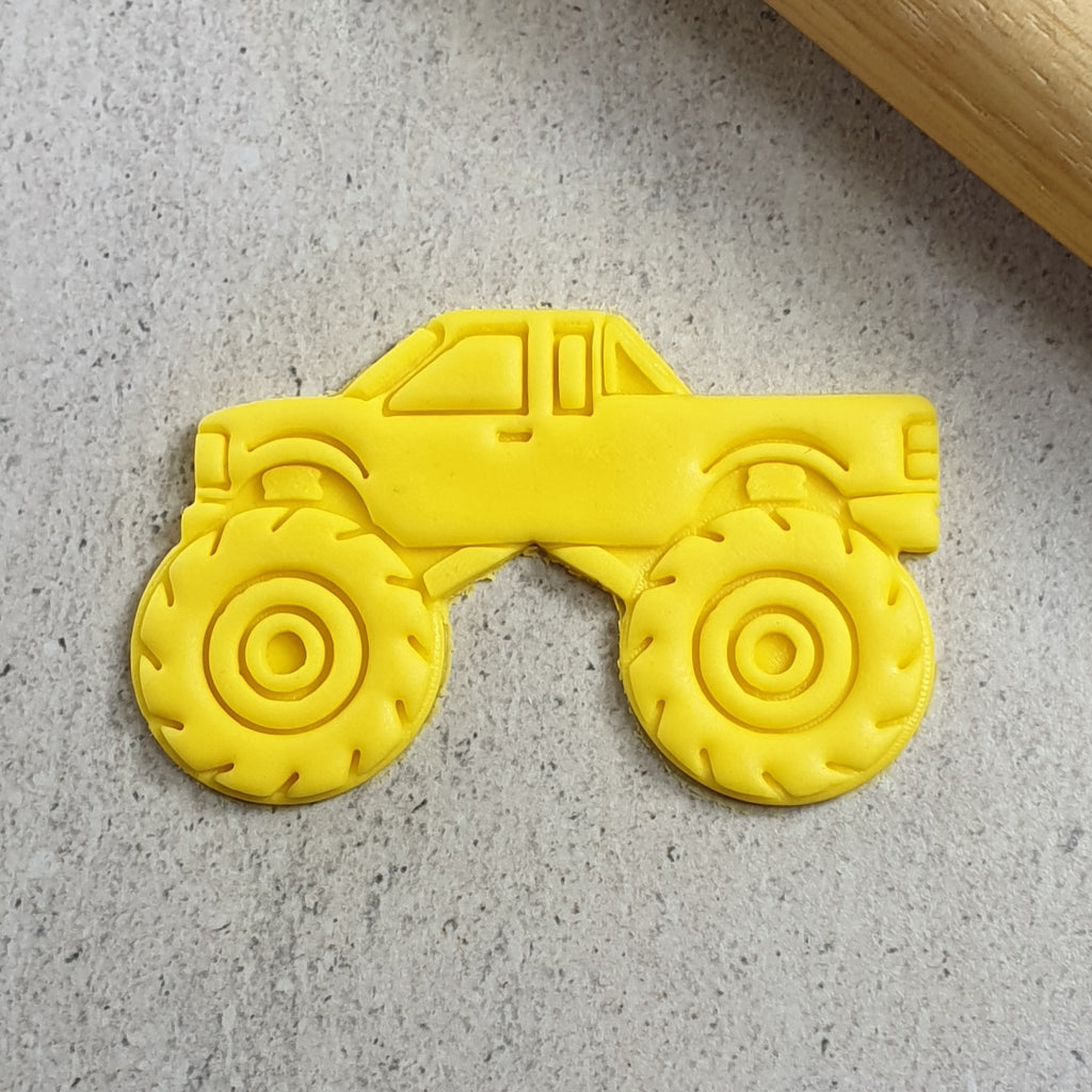 Monster Truck Embosser & Cutter | Custom Cookie Cutters