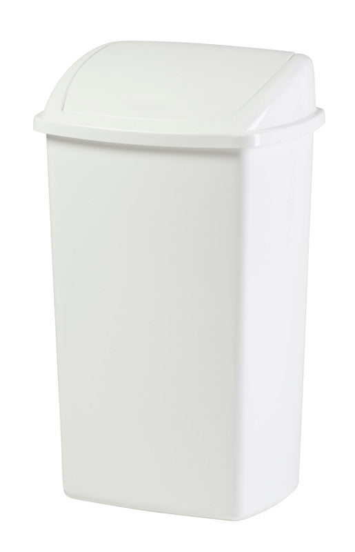 Perth resterend Huichelaar Afvalbak Swing Deksel Wit 50 liter – schoonmaakmagazijn