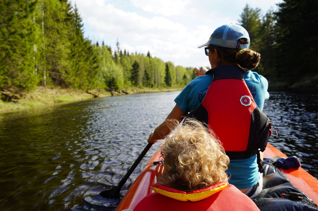 Packrafting Sweden in the Alpacka Oryx 2 person canoe packraft