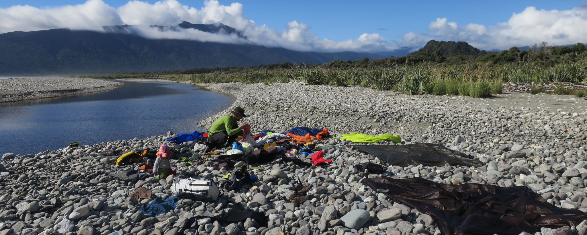 Packrafting Gear drying out