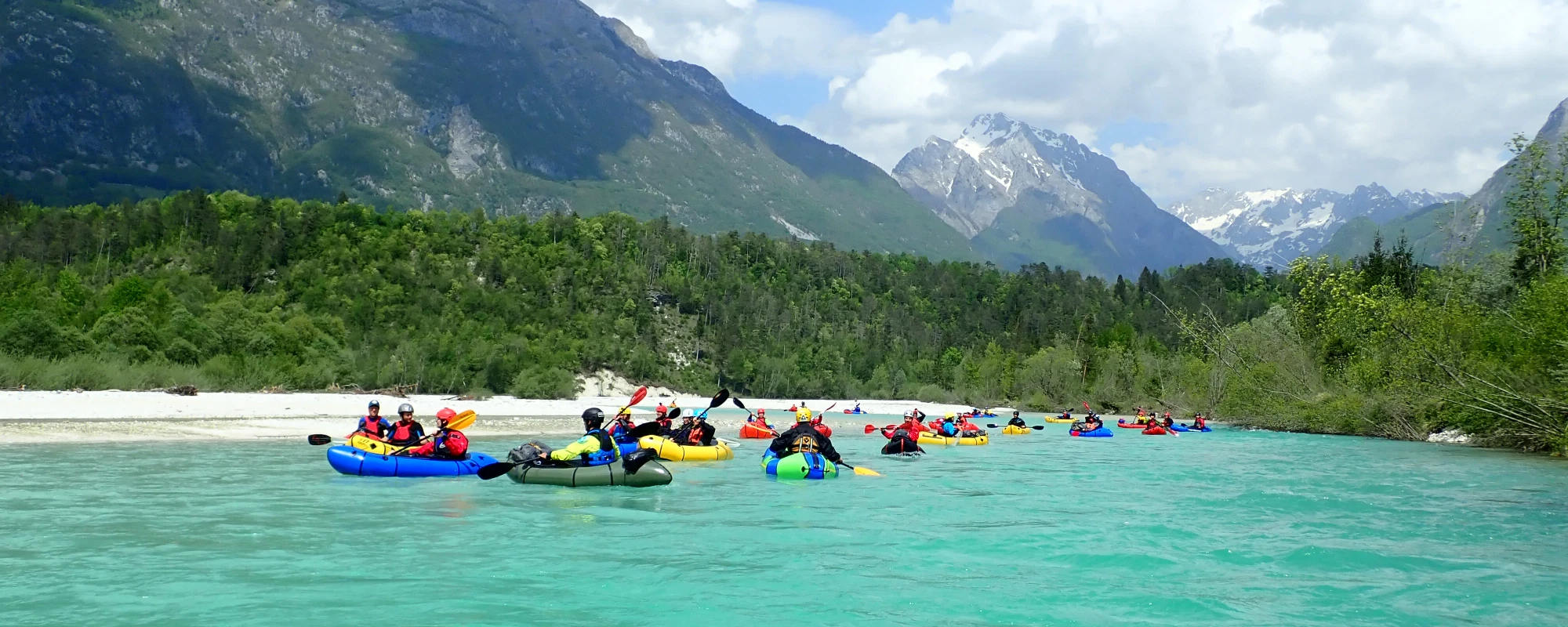 European Packrafting MeetUp - Packrafting the Soca River