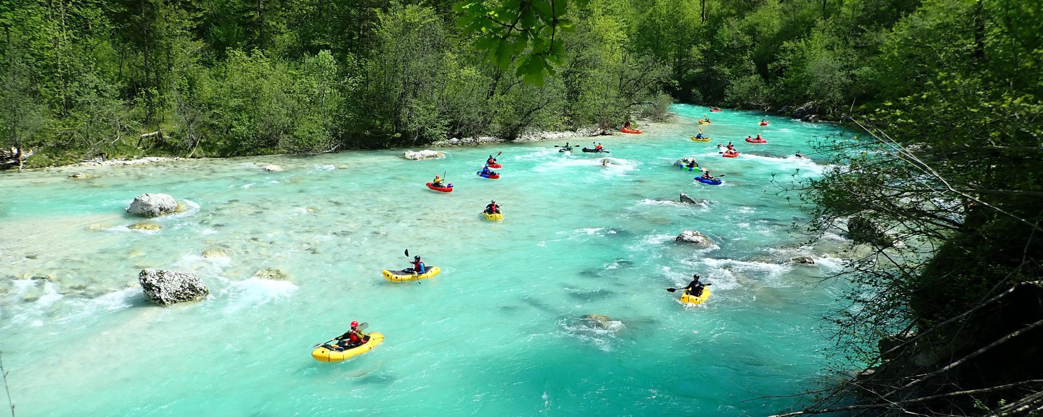 European Packrafting Meet up Soca River Slovenia