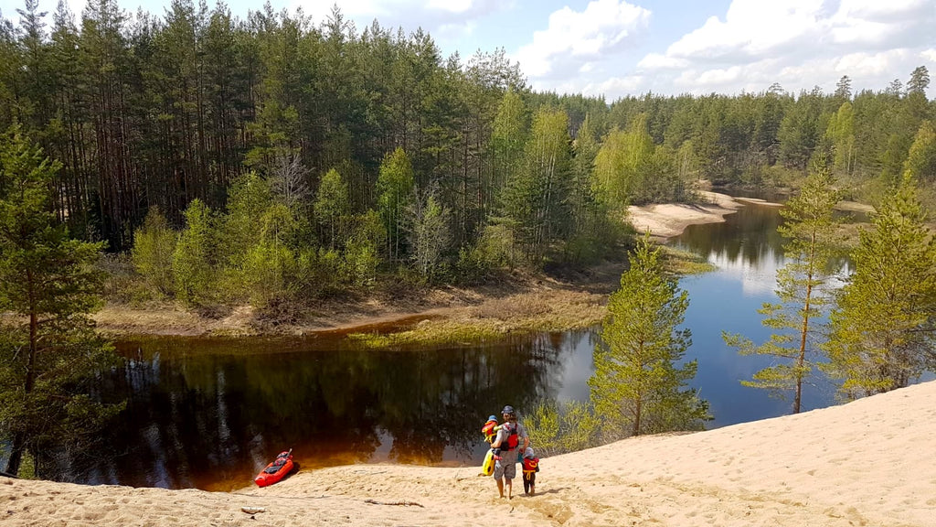 Packraft ready to go