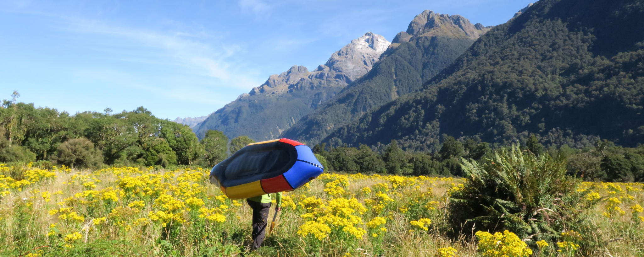 Packrafting the Hollyford Pyke Loop in New Zealand