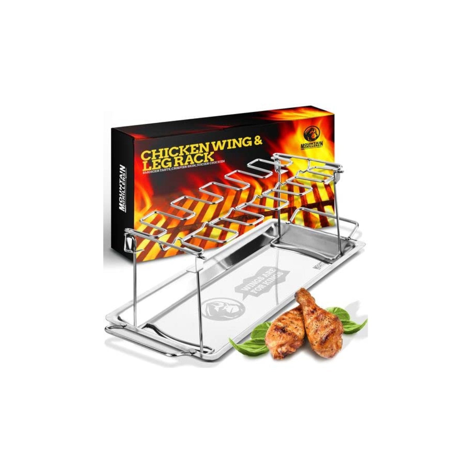 Mountain Grillers Rib Racks For Smoking - Bbq Rib Rack For Gas