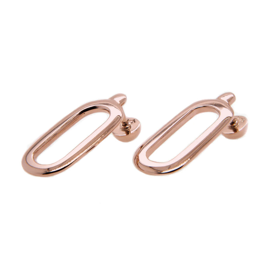 Aretes en Oro Rosa 14k modelo Olivia – Tressor Joyeros