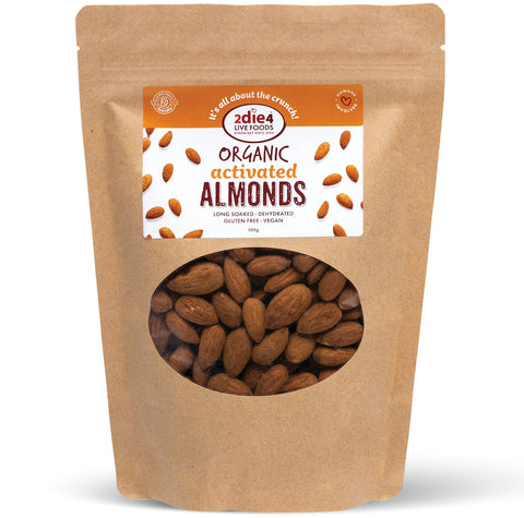 Organic activated almonds