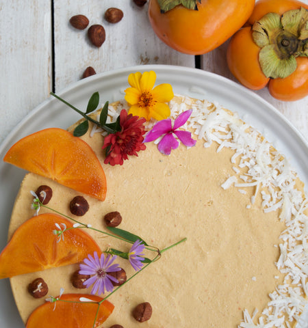 Persimmon Vegan Cheesecake