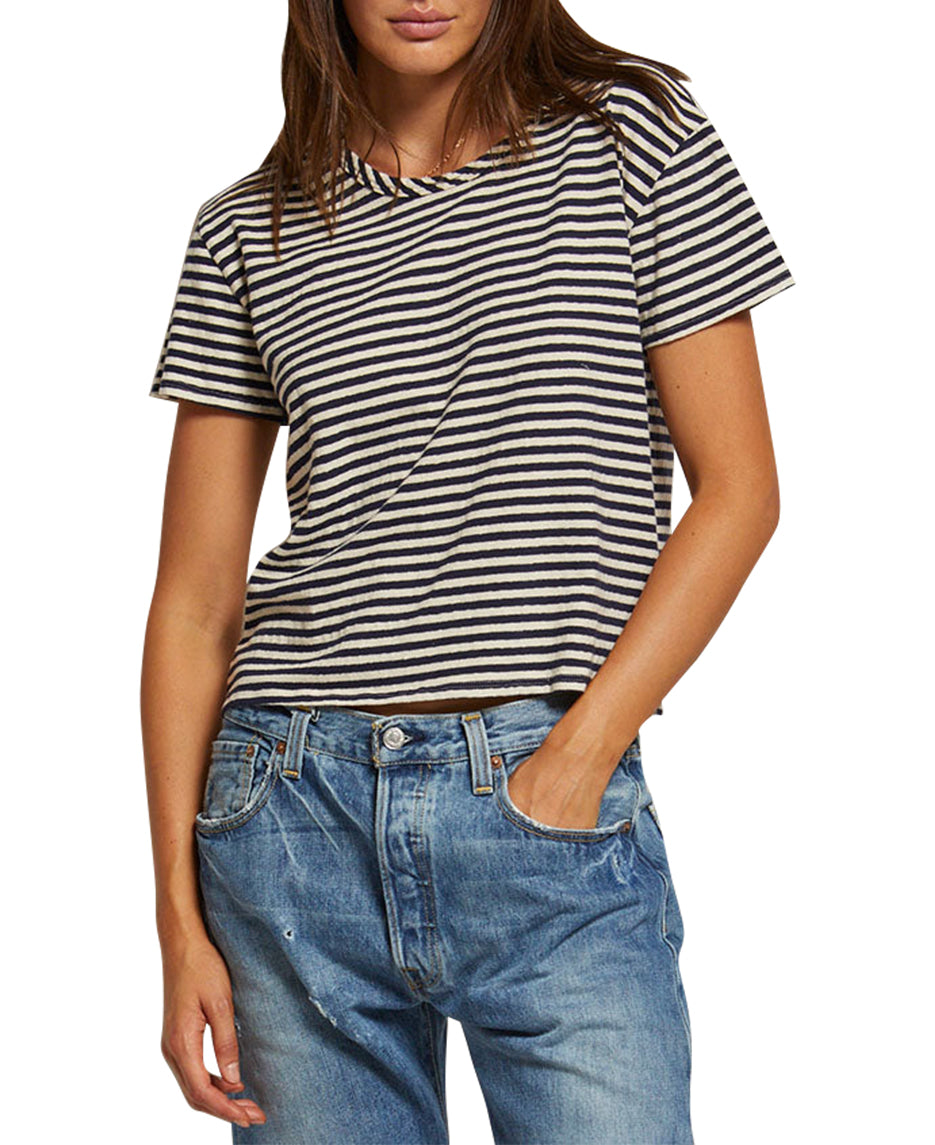 Harley Stripe Boxy Crew Tee