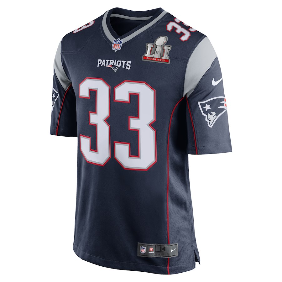 Dion Lewis New England Patriots Navy 