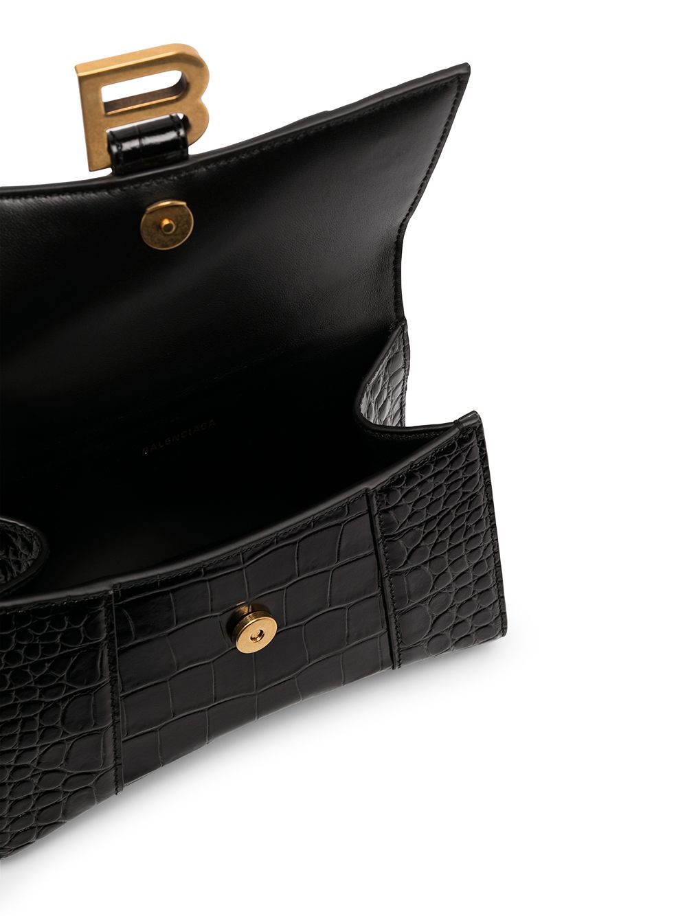 Balenciaga Hourglass Bag Black Leather Small – Luxe Collective